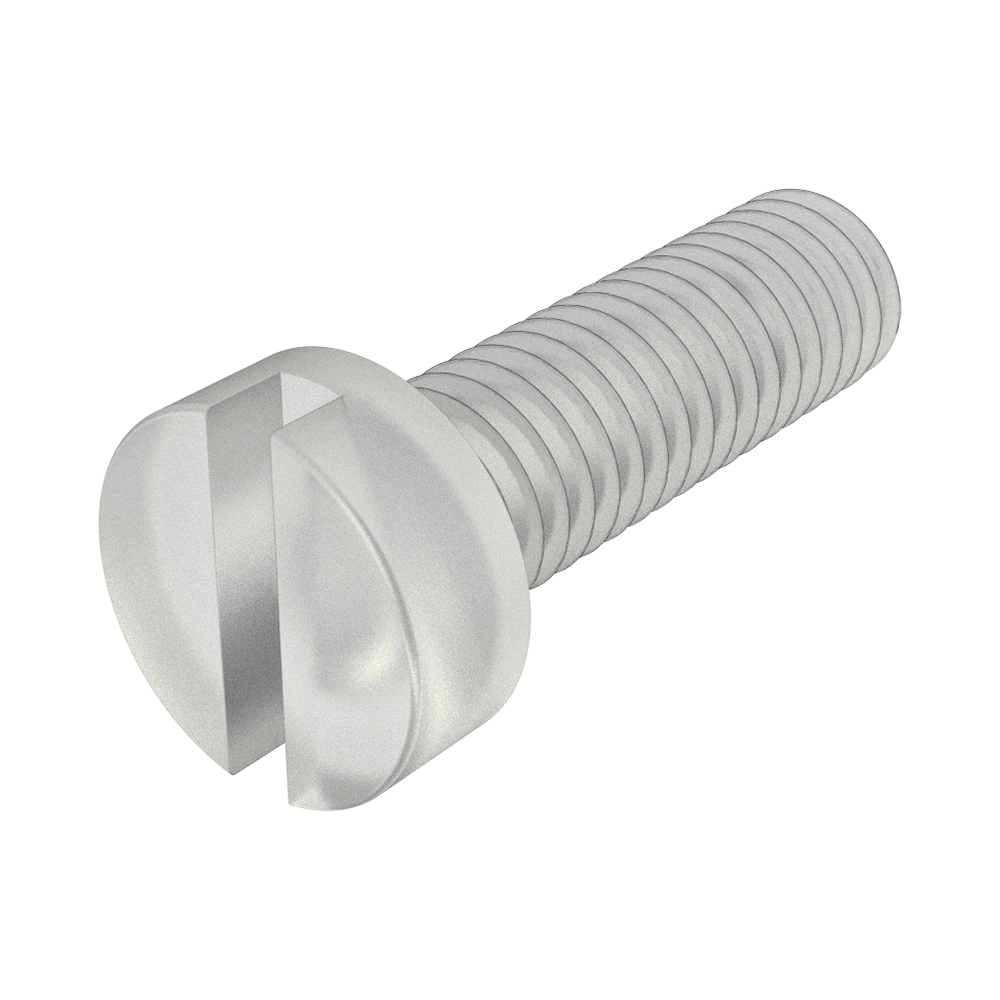 Parafuso cilíndrico com fenda - PFA / CERAMICA Parafuso cilíndrico com fenda - PFA / CERAMICA