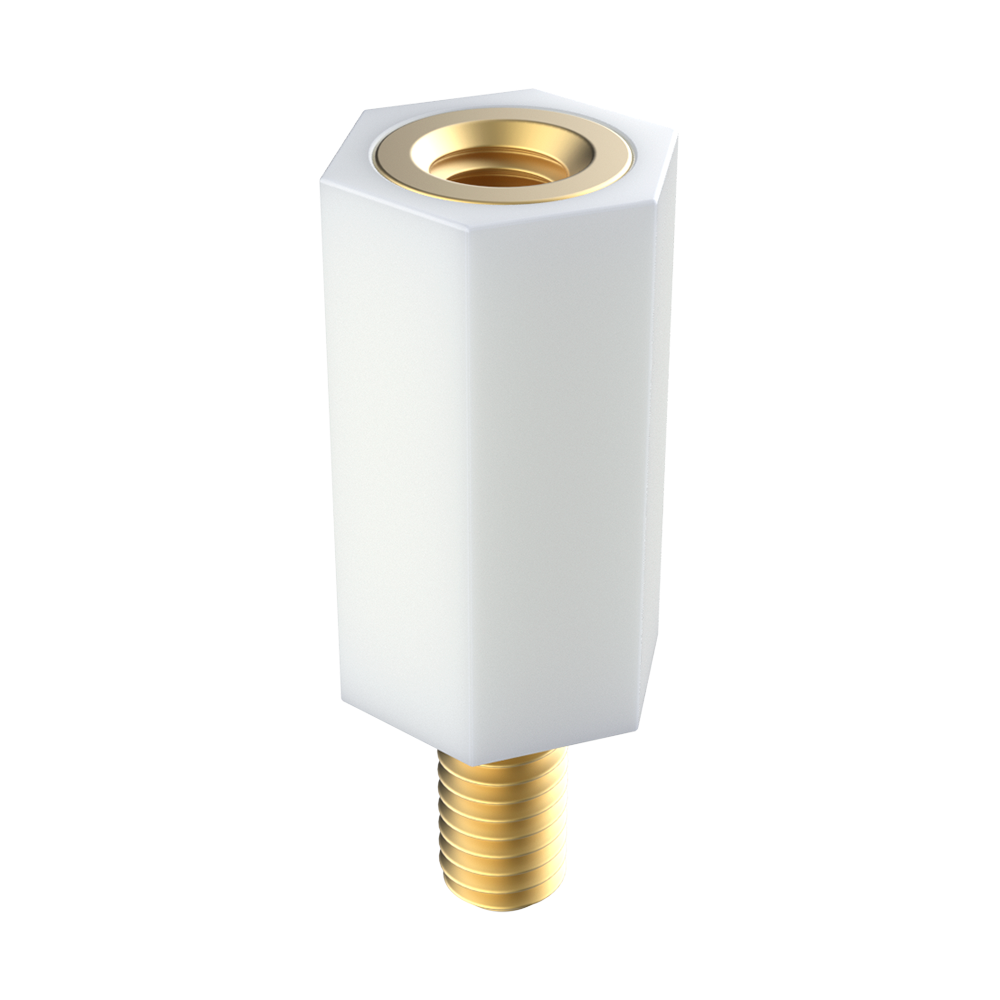 Entretoise hexagonale filetée mâle-femelle PA66/B
