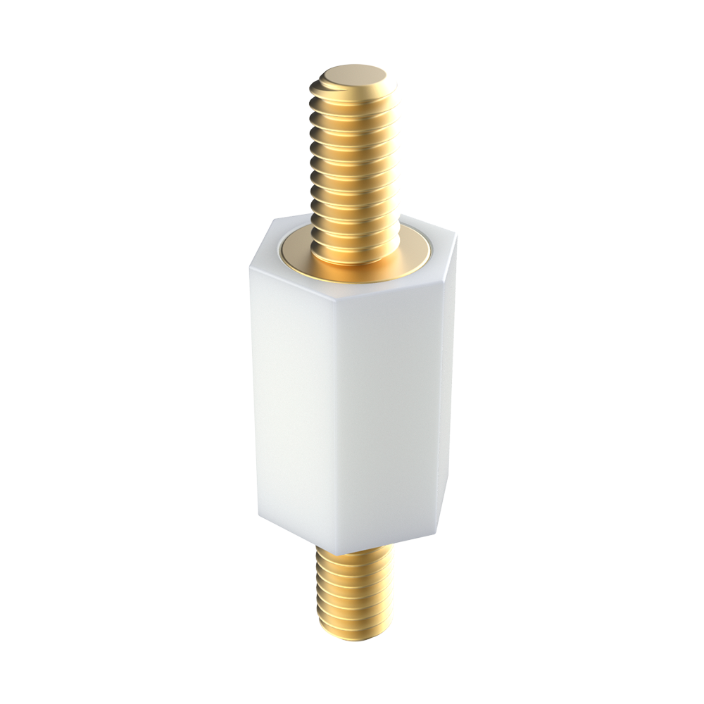 Entretoise hexagonale filetée mâle-mâle PA66/B