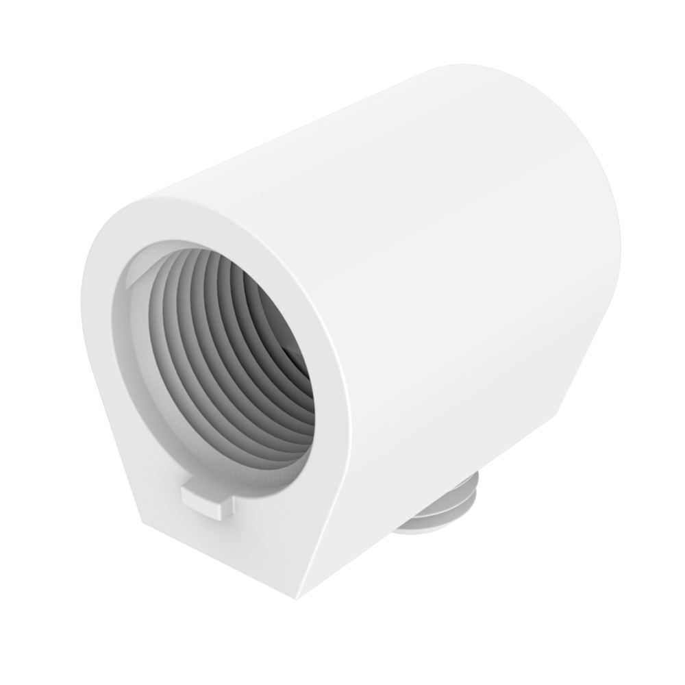 Screw cable clamp with internal thread and nipple