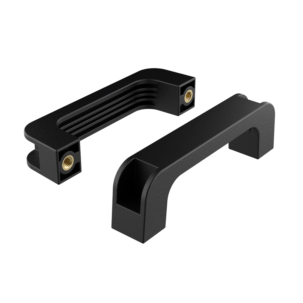 Handle with square bases Handle with square bases