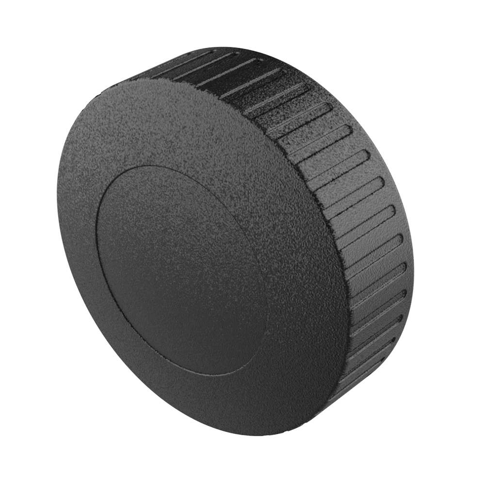 Female knob with knurled head Female knob with knurled head