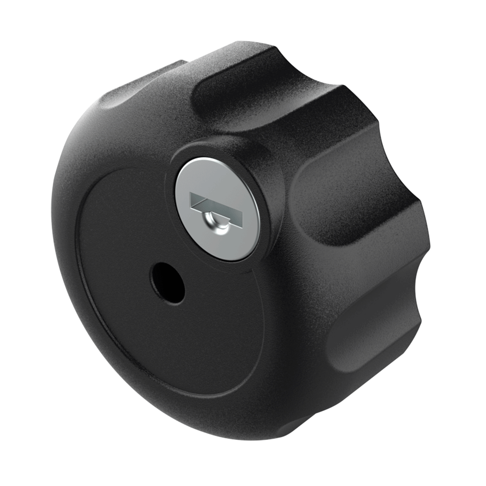 Female grip knob with lock Female grip knob with lock