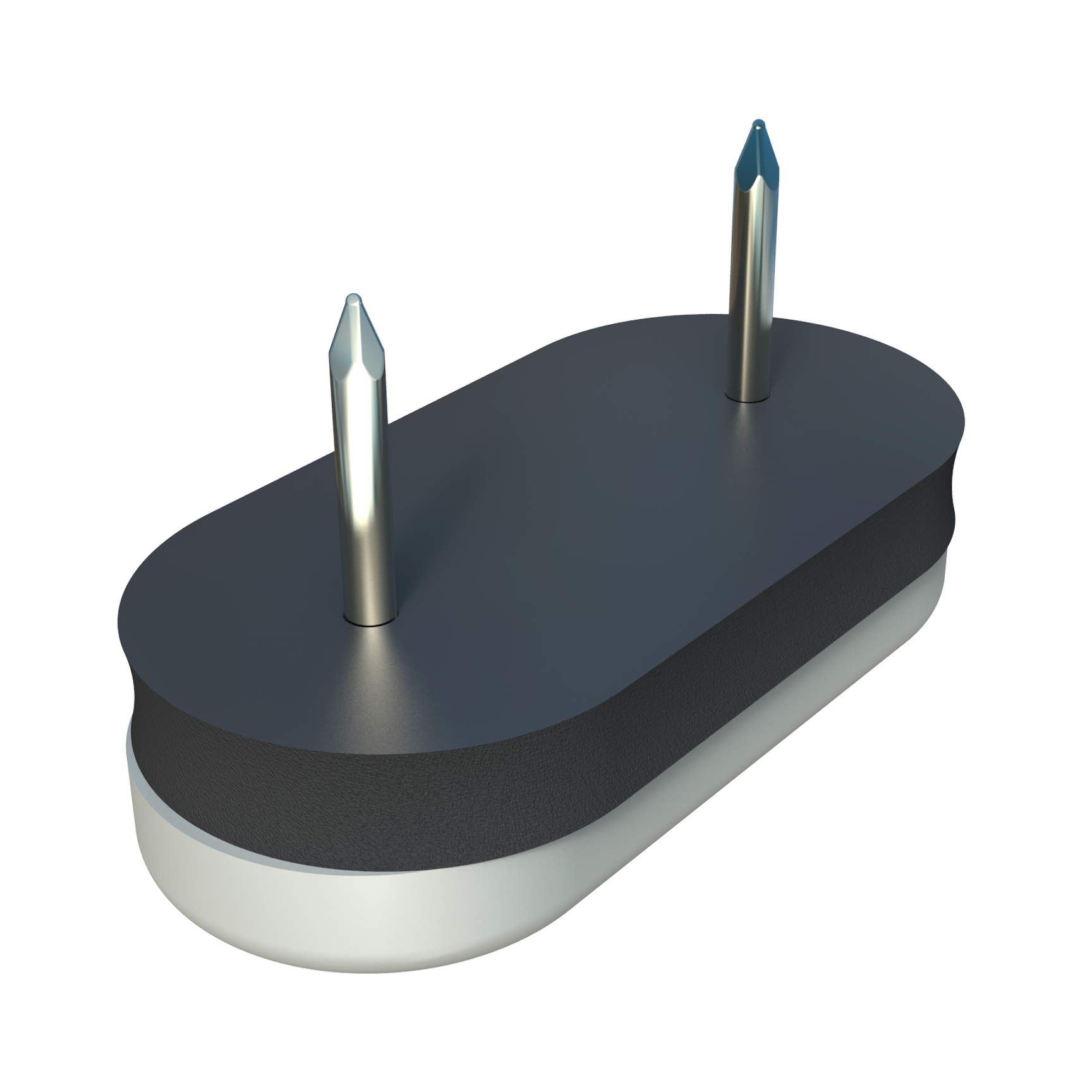 Oval glide with nail Oval glide with nail