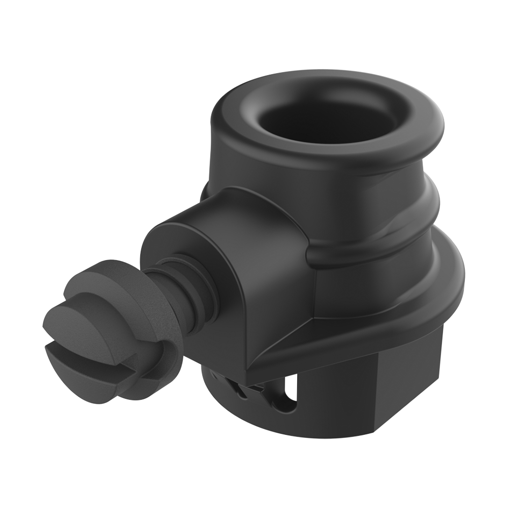 Strain relief bushing with clamping screw