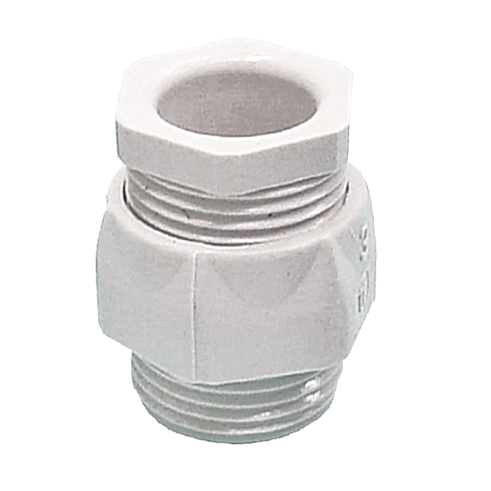 Polycarbonate cable gland with flat head Polycarbonate cable gland with flat head