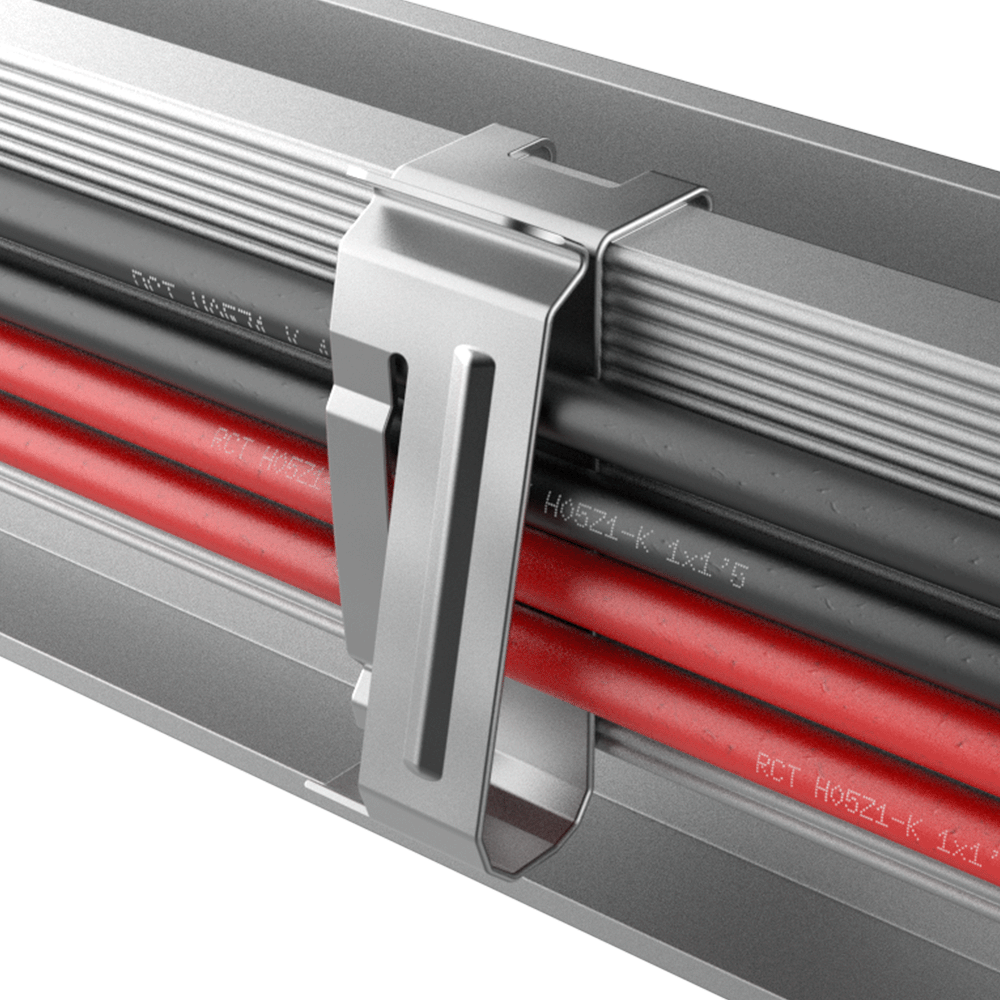 Clip de profilé structurel pour câbles ovales et ronds