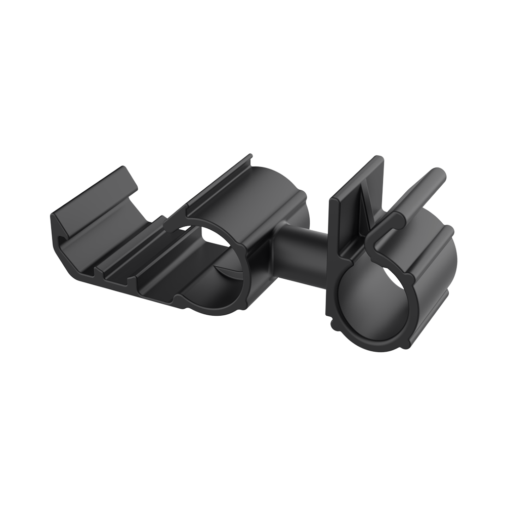 Abraçadeira dupla rotativa com fecho