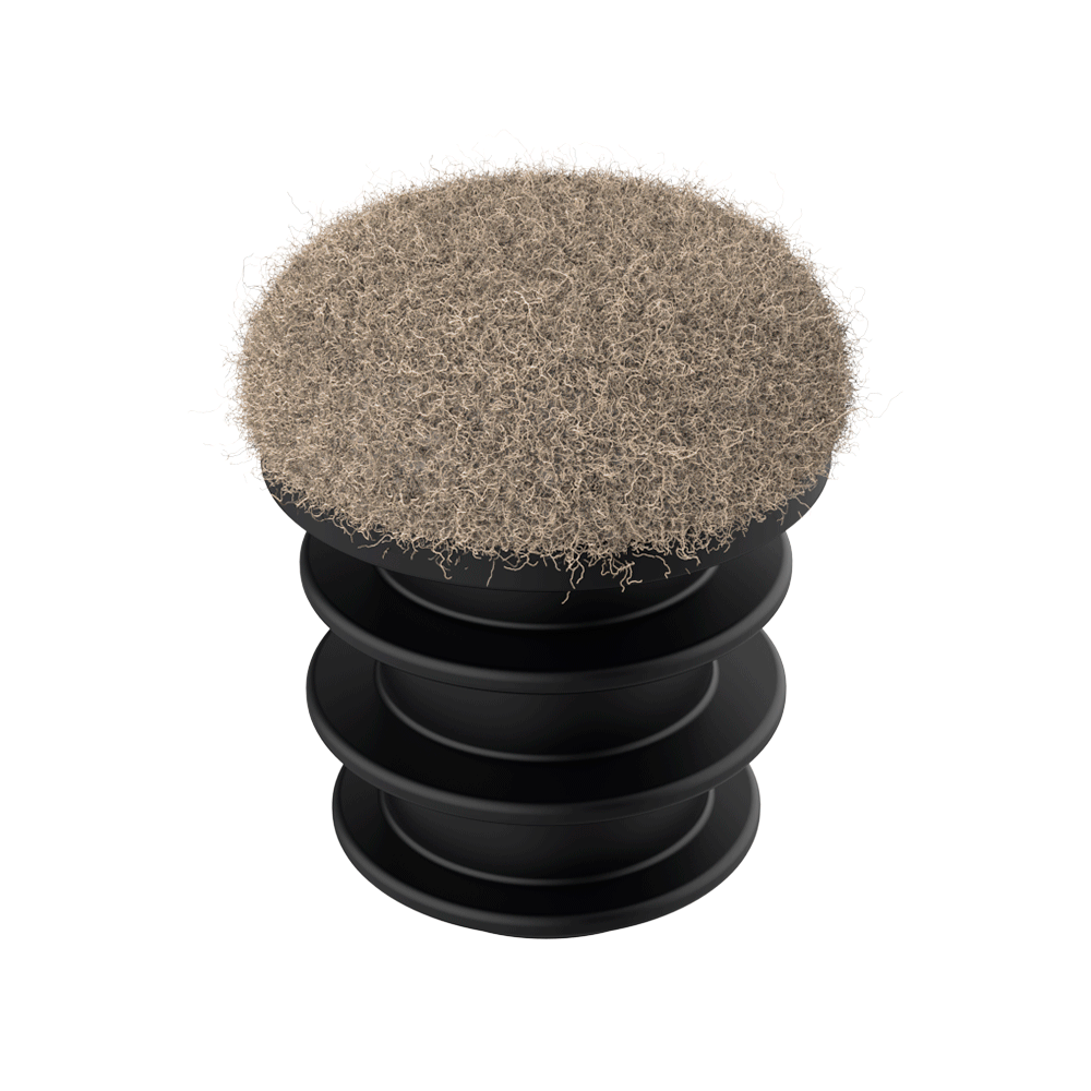 Embout pour tube rond avec base en feutre ovale IFF - Vue du produit