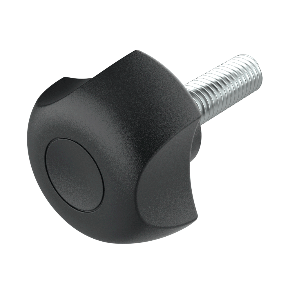 Pomo macho em forma de estrela - INOX LHDB - Vista do produto